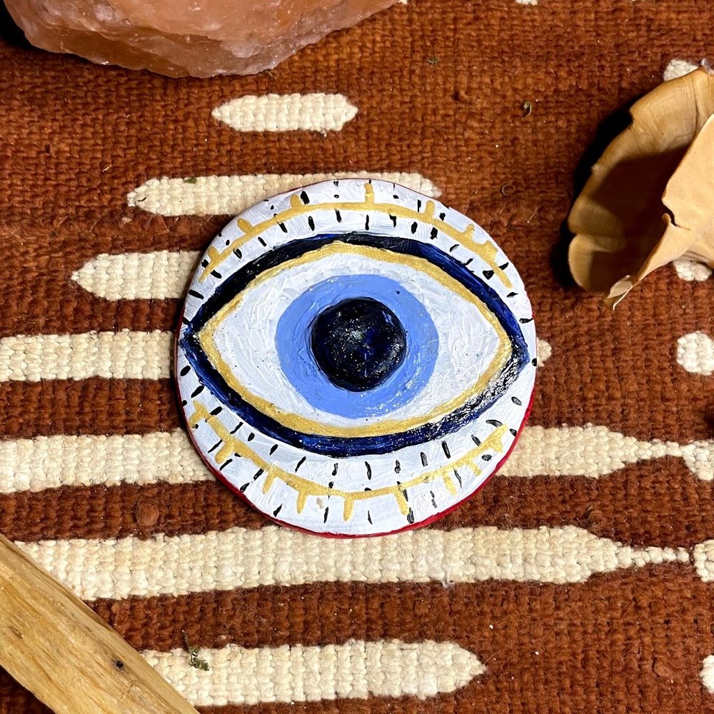 ☽ Evil Eye Incense Holder ☽